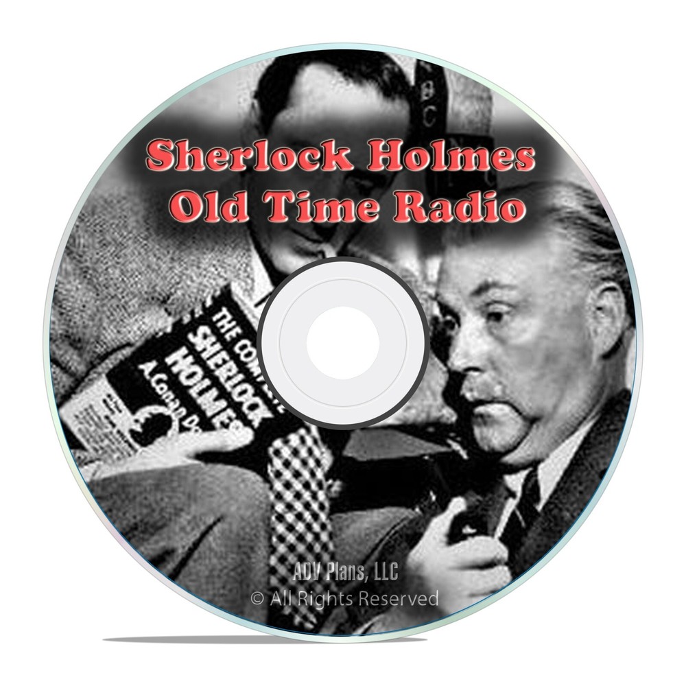 Sherlock Holmes Old Time Radio Shows, OTR, 700+ Shows, Rolfe Branard, DVD-ROM
