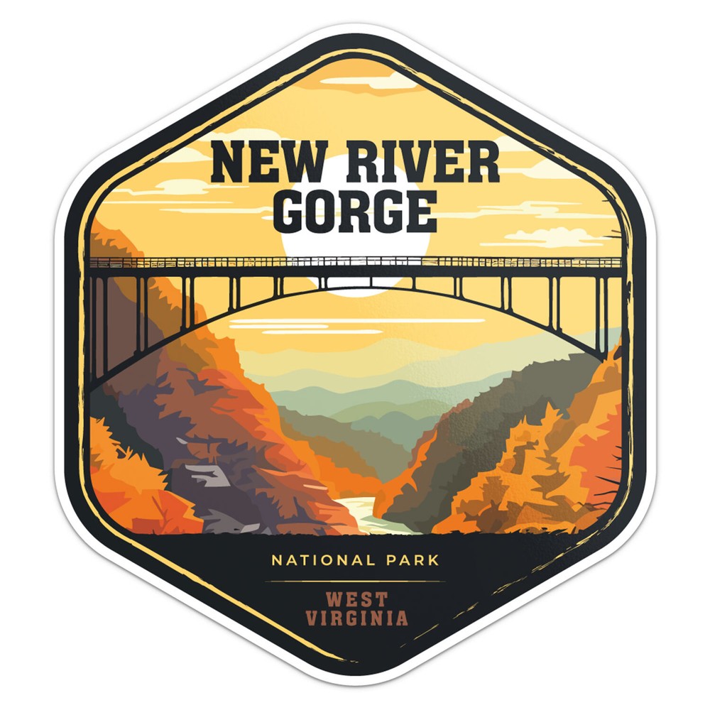 New River Gorge National Park Car Bumper Sticker Vinyl Decal