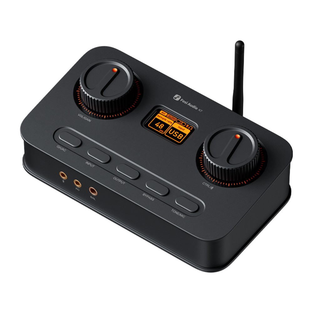 Fosi Audio K7 DAC Headphone Amp Desktop USB C Digital to Analog (Refurbished)