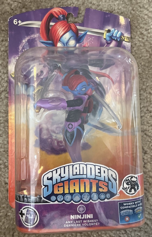 Skylanders Giants Ninjini Any Last Wishes Figure Activision 2013 Trading Card