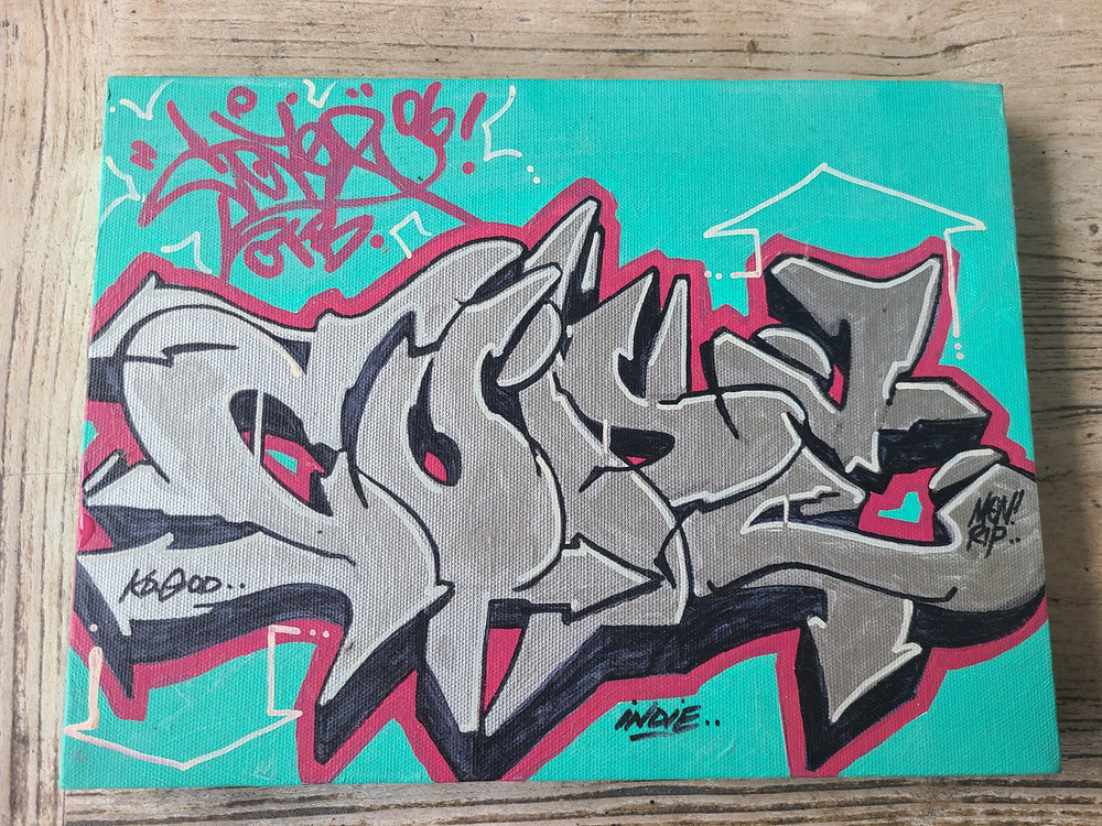 Cope2 Graffiti Art Original Vintage Canvas 12