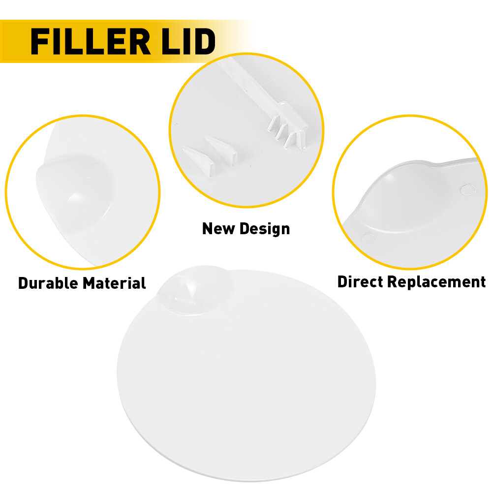 2009-14 Ford F-150 White Fuel Gas Tank Filler Lid Cap 9L3Z-99405A26-AA