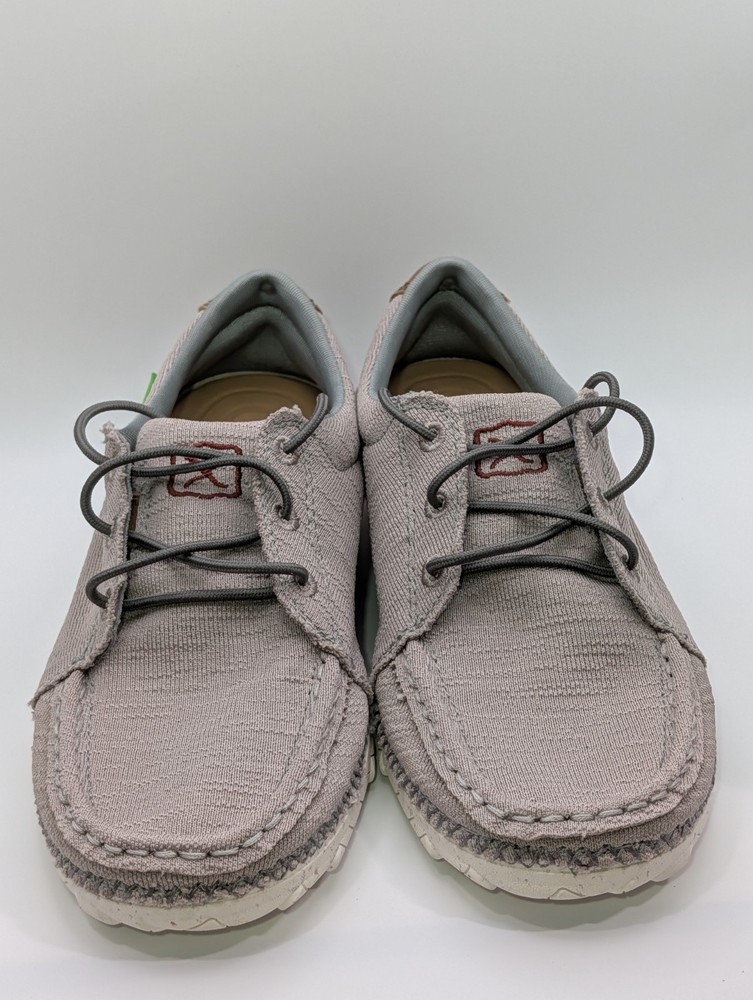Twisted X EcoTWX Men’s Gray Canvas Moc Toe Lace-Up Casual Shoes US 9 M