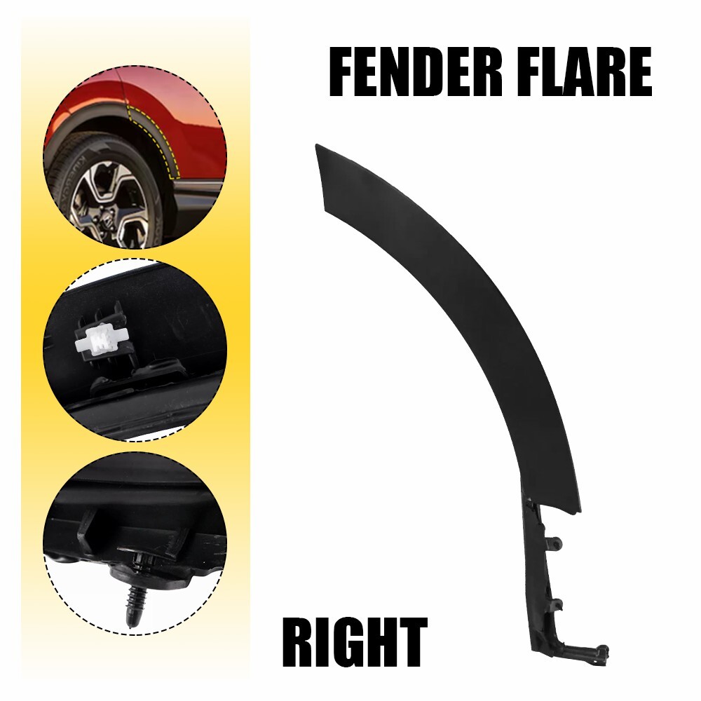 Rear Right Door Wheel Arch Molding Garnish For 2017-2020 Honda CR-V 75390TLAA01