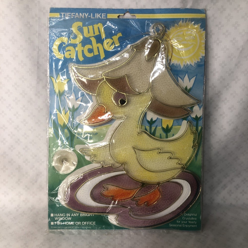 Vintage 1986 Tiffany-Like Duck Sun Catcher