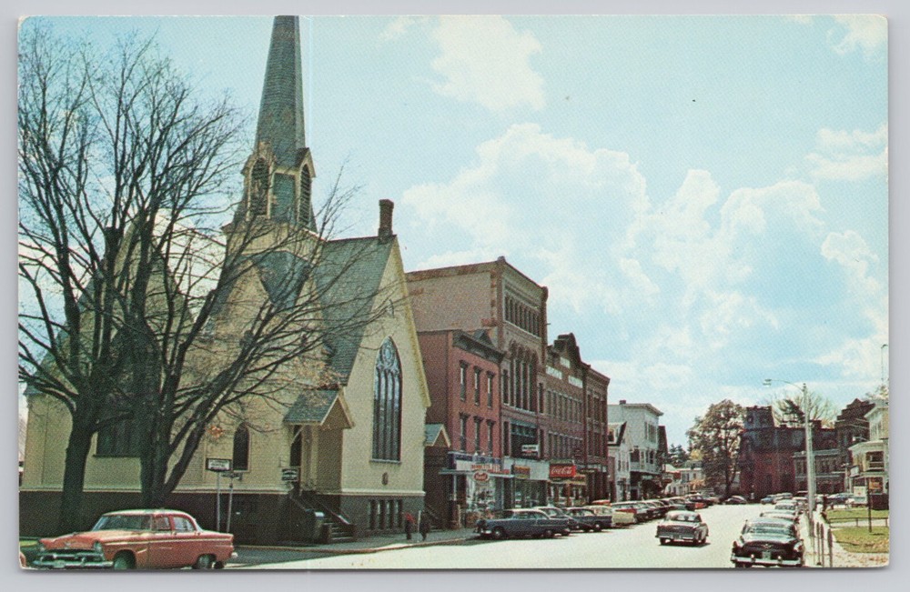 St Johnsbury Vermont, Main Street First Church of Christ Scientist, VTG Postcard
