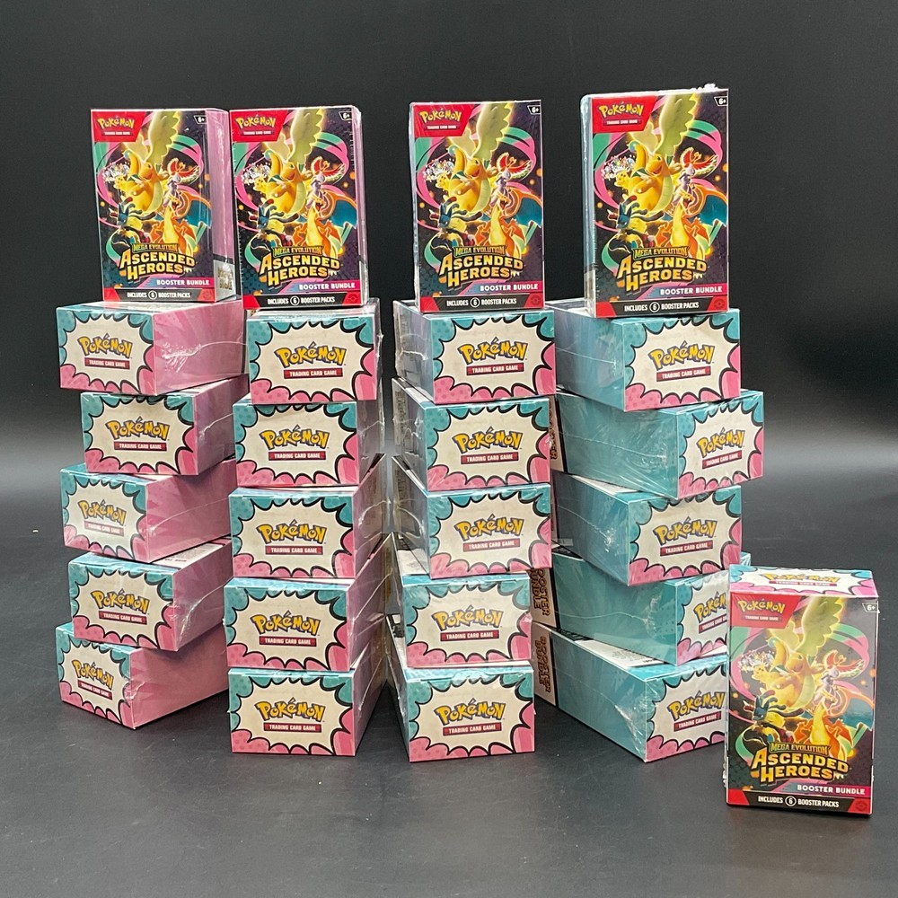 Lot of (25) Pokemon TCG Ascended Heroes Booster Bundles SEALED ME02.5PROBSTEIN123 is actively accepting CONSIGNMENTS !!