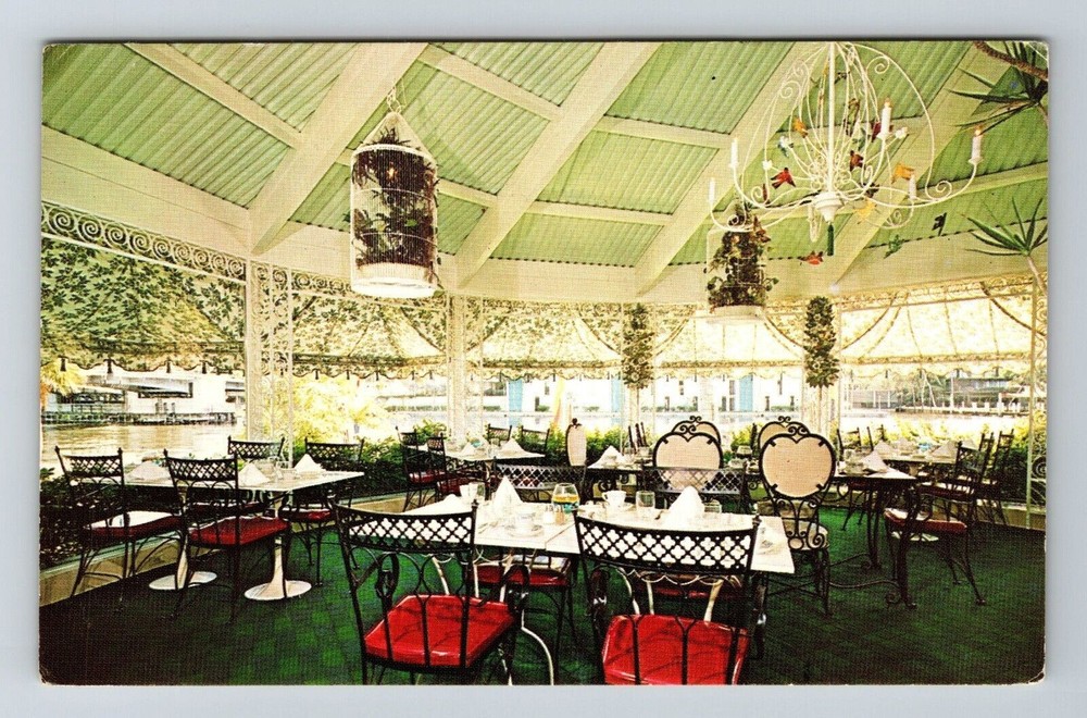 Fort Lauderdale FL-Florida Creighton's Restaurant Dinging Area Vintage Postcard