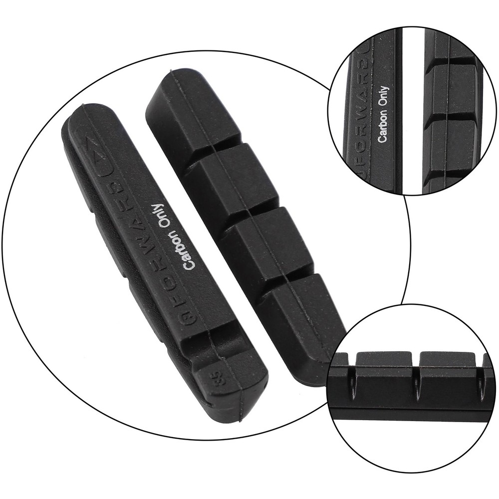 High-Performance Brake Pads for Shimano 105/Ultegra/R55C4 Wheels 1 Pair Rubber Formula