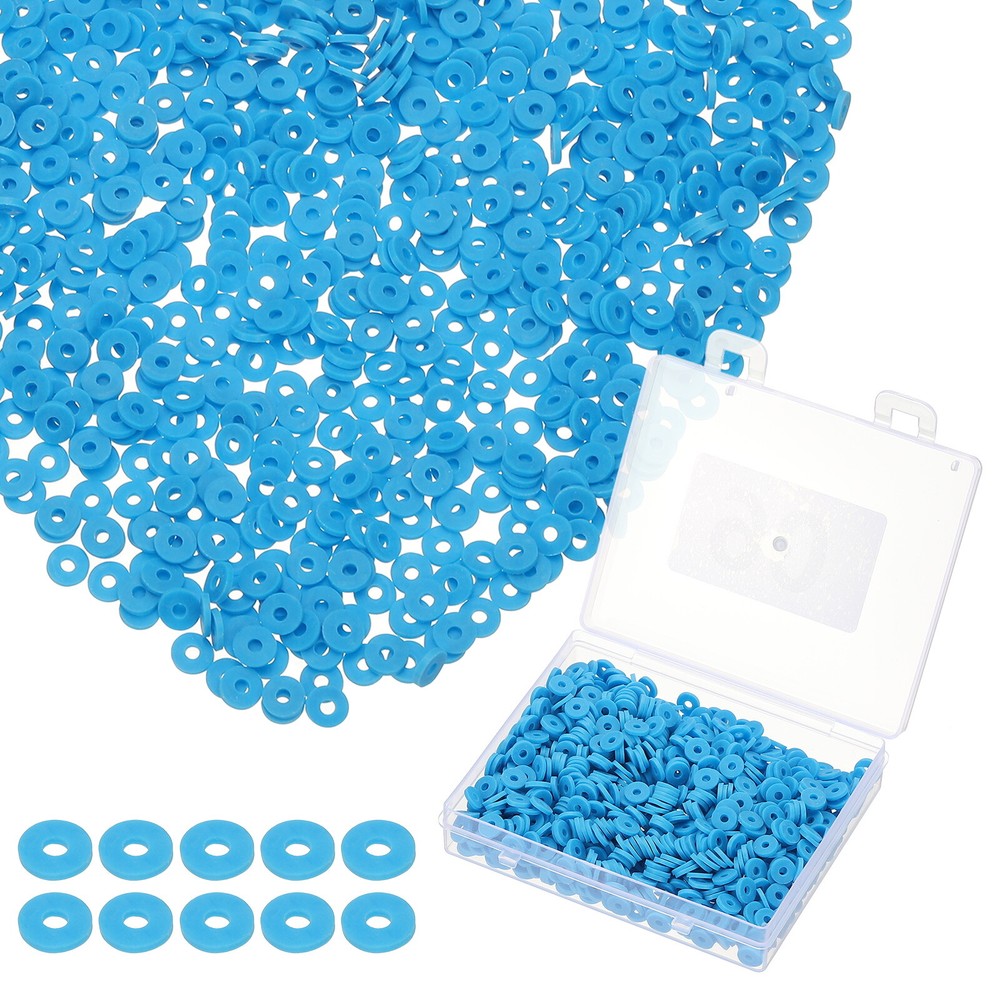 1000 Pcs Blue Heishi Beads Clay Beads Bracelet Jewelry Making DIY Kit