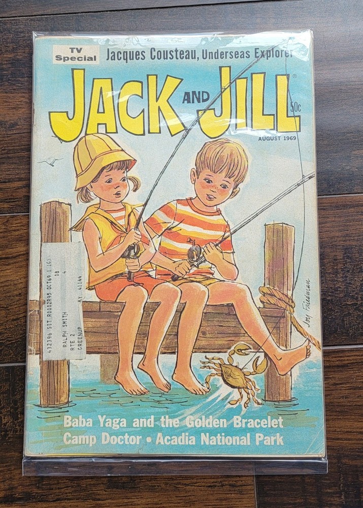 Vtg Jack and Jill Magazine Jacques Cousteau Acadia National Park Aug 1969-image