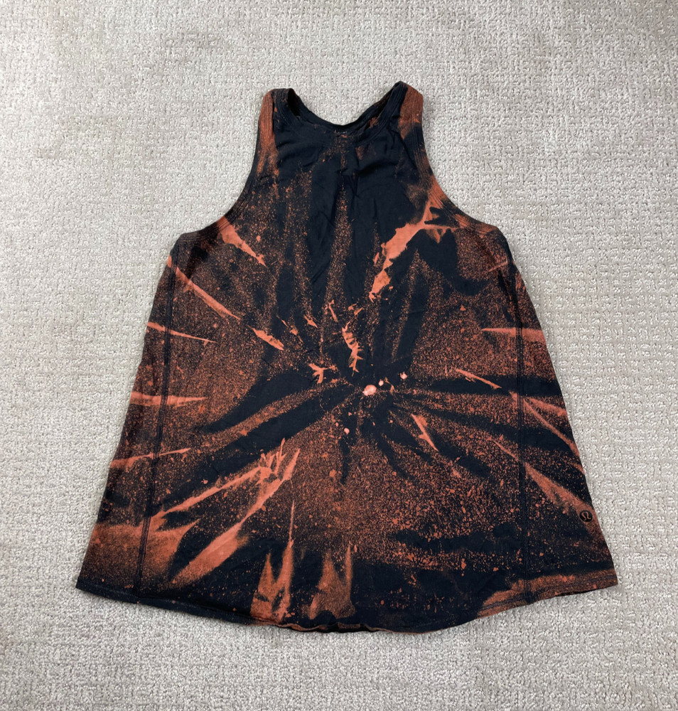 Lululemon Tank Top Womens S? Tie-Dye Sleeveless Open Back Athleticwear Gymwear