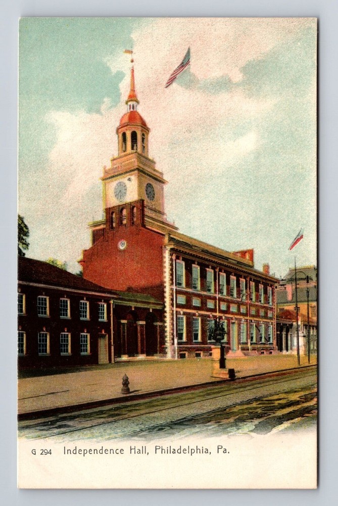 Philadelphia PA-Pennsylvania, Scenic View Independence Hall, Vintage Postcard