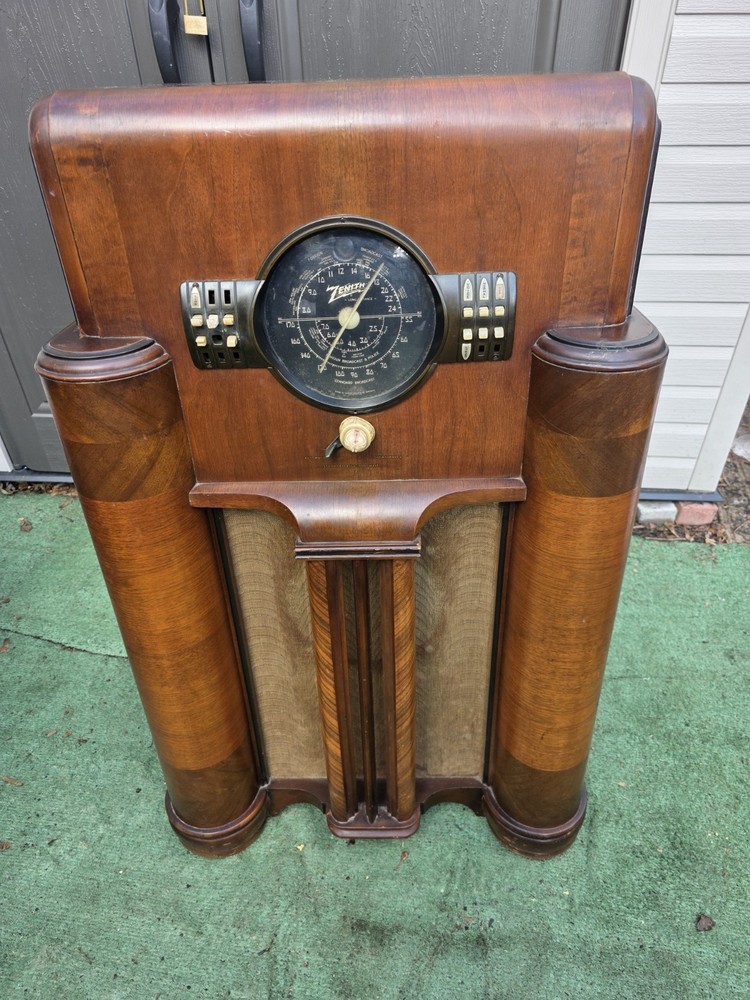 Zenith Art-Deco 7s363 Console Tube Radio (1939)  ☆All Original ☆