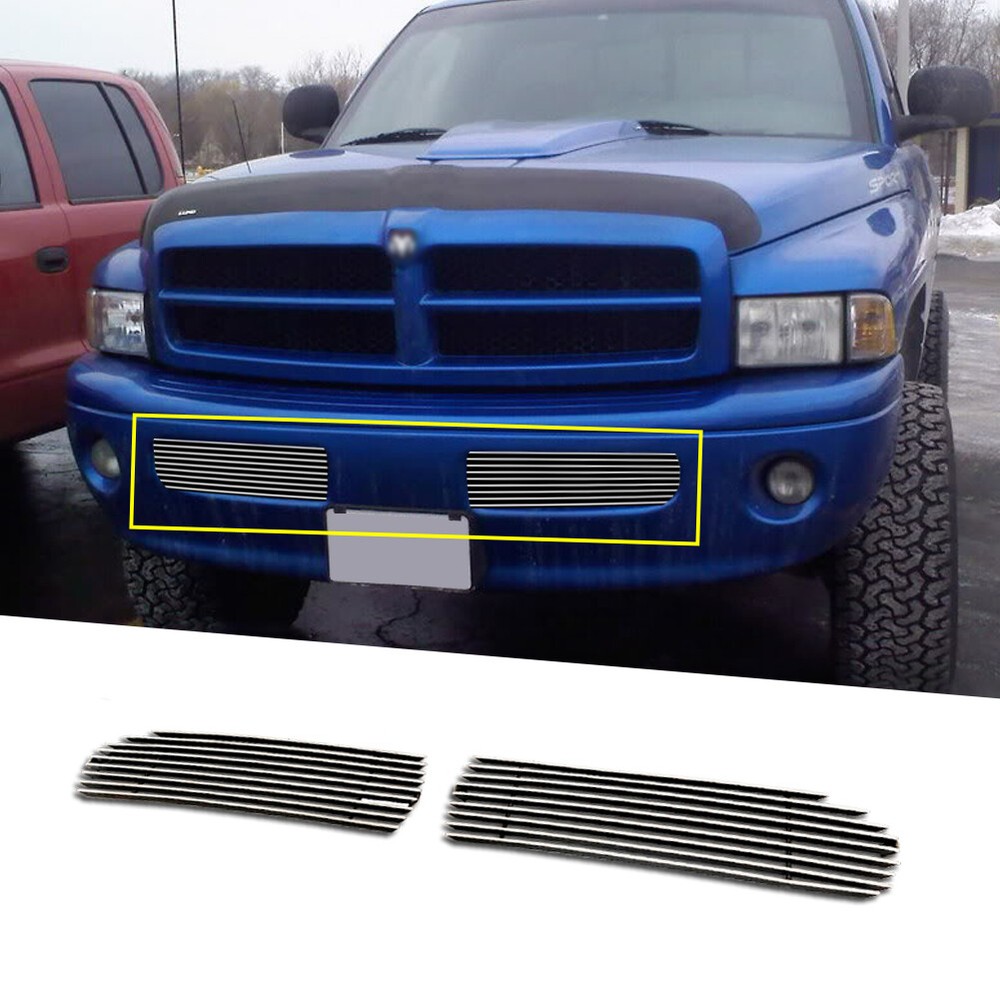 1999-2001 Dodge Ram Sport Chrome Billet Grille Insert Lower Bumper Fit