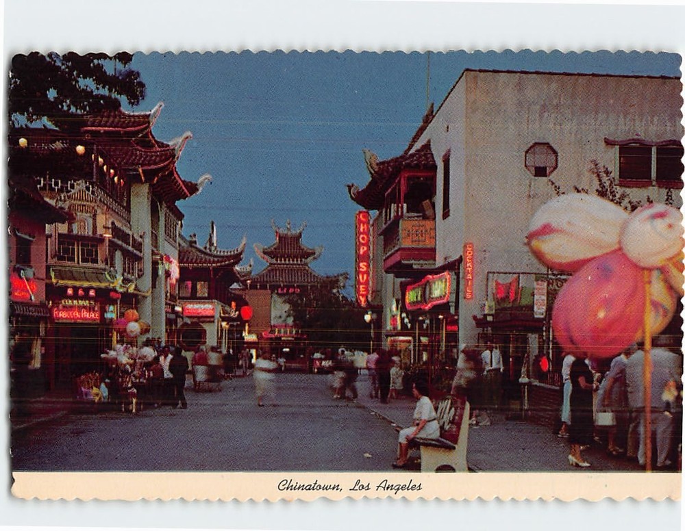 Postcard Chinatown Los Angeles California USA