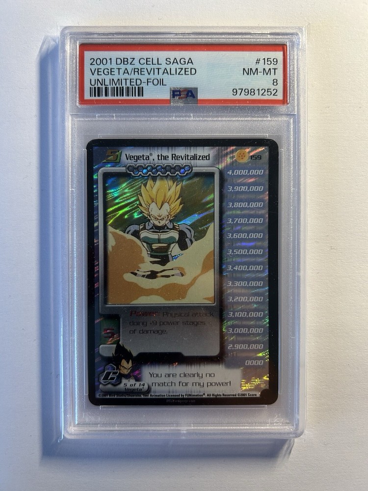 Dragonball Vegeta The Revitalized PSA 8 DBZ Score 2001 Ultra Rare Foil #159 Cell