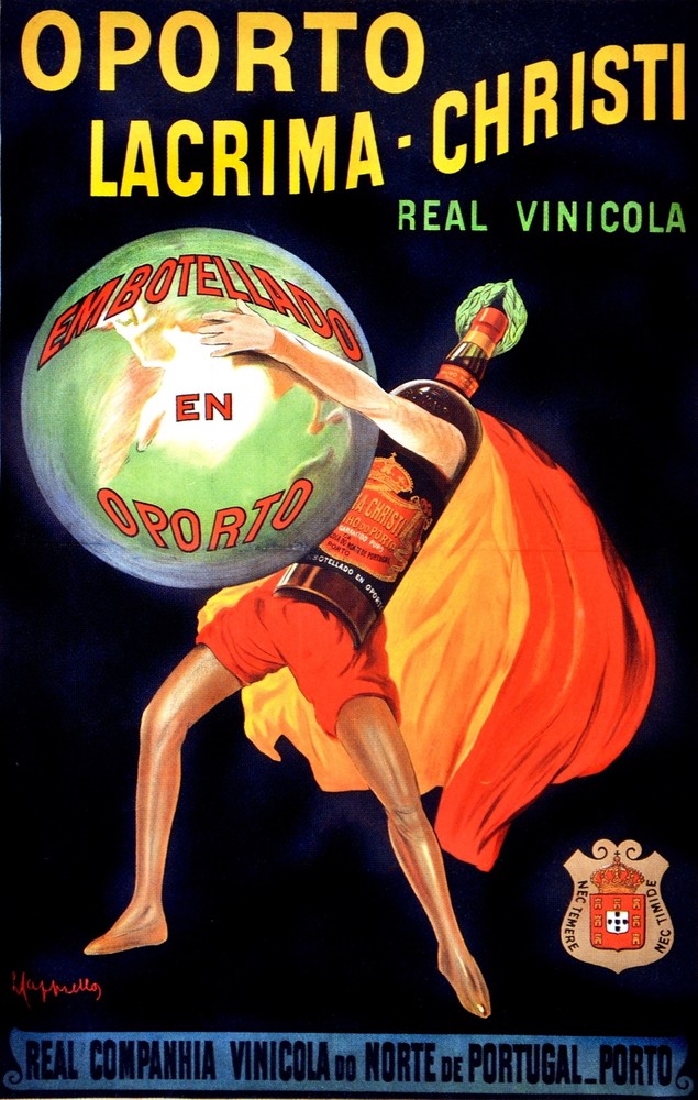 Oporto lacrima christi real vinicola Decorative Poster. Graphic Art Design. 3861