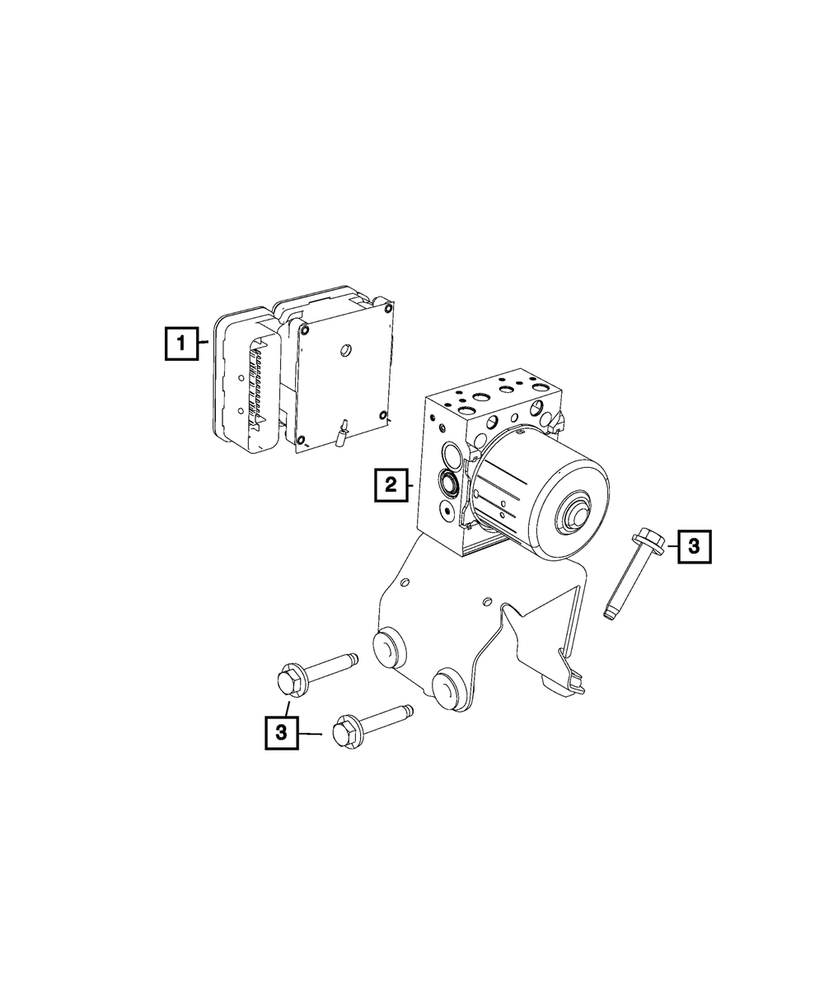 Mopar ABS Control Module 68415320AA for Enhanced Braking Performance-image