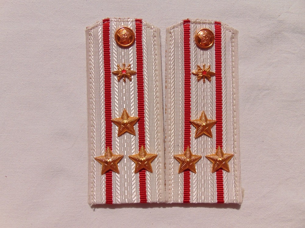 Shoulder straps of a Soviet officer of the signal corps. Colonel. USSR Army.