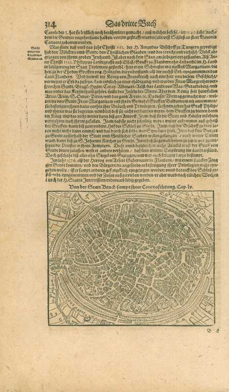 City map of Bruges