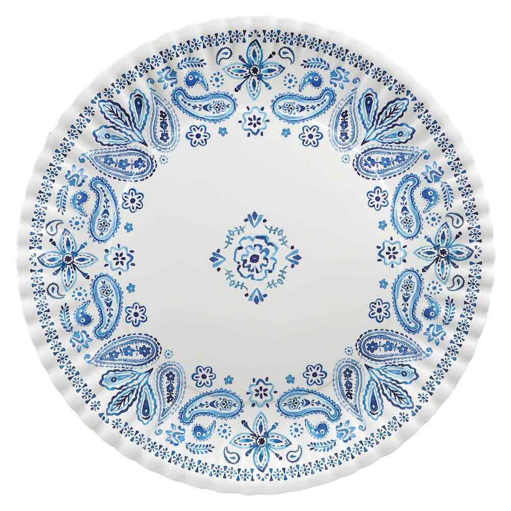 Blue Melamine American Holiday Themed Serving Platter  