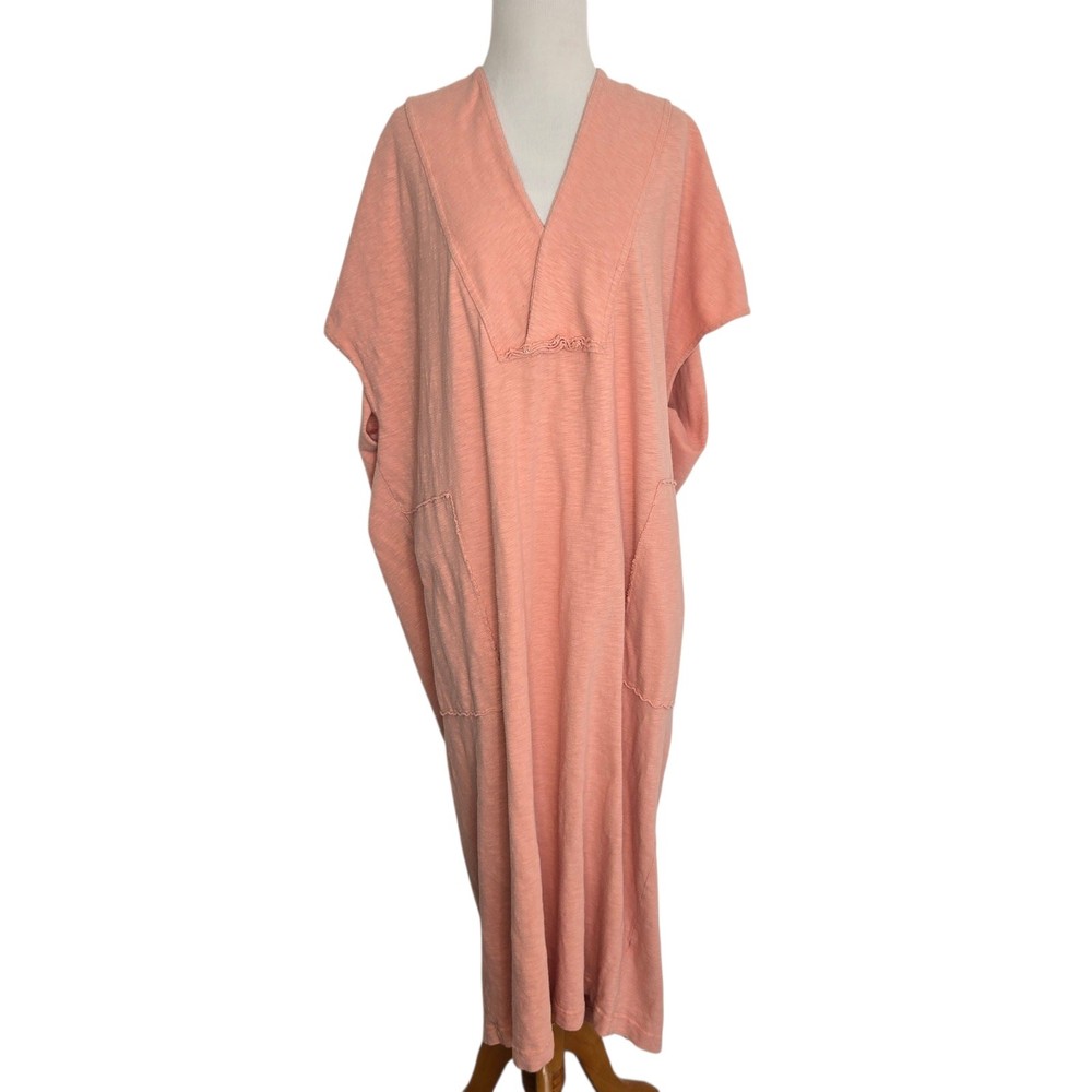 Free People Beach Oversized Coastal Maxi Dress Slouchy Sunshower Women Large