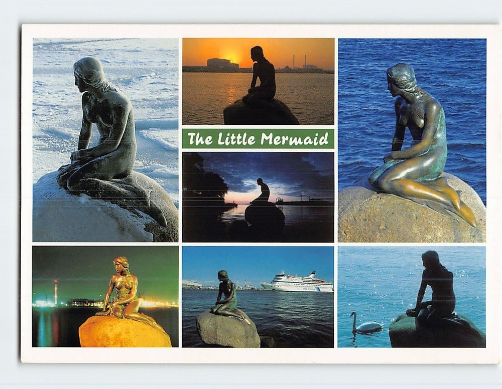 Postcard The Little Mermaid Copenhagen Denmark