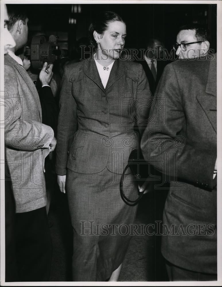 1954 Press Photo Mrs. Dorothy Sheppard, Dr. Samuel Sheppard Murder Case