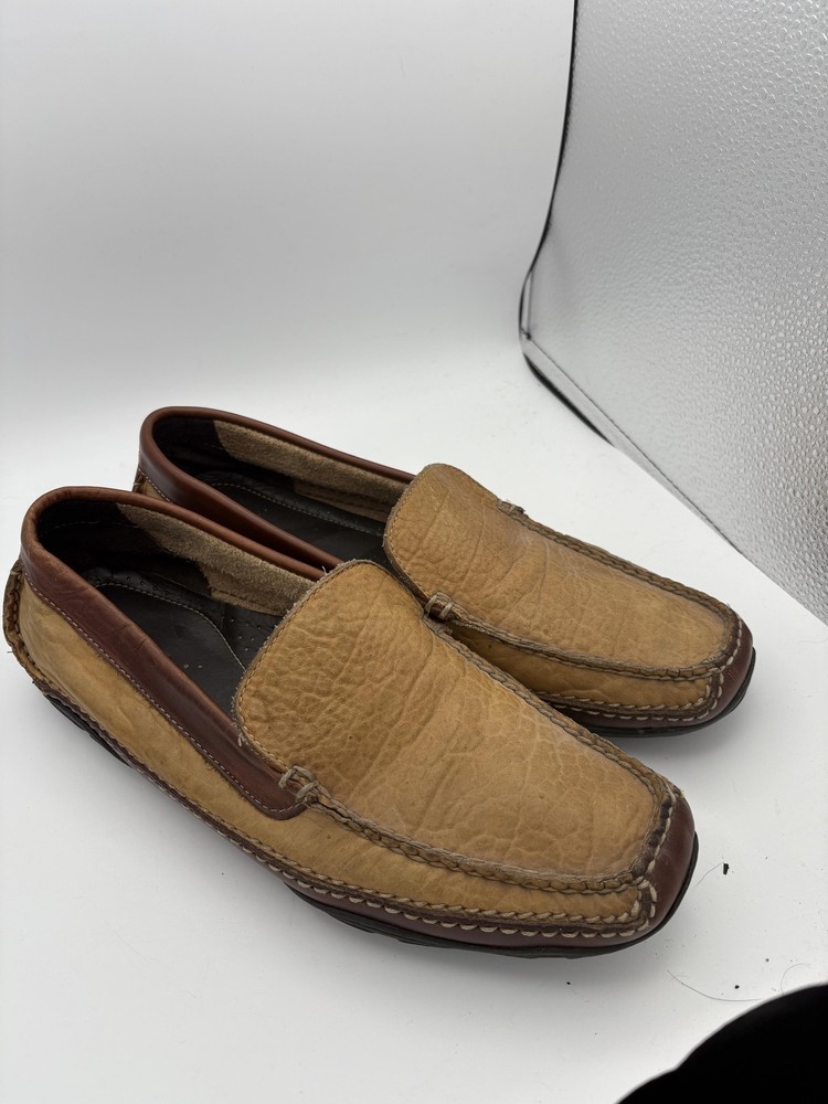 L.L.Bean Shoes Mens Size 11 Brown Leather Moccasins Slip On Casual Comfort