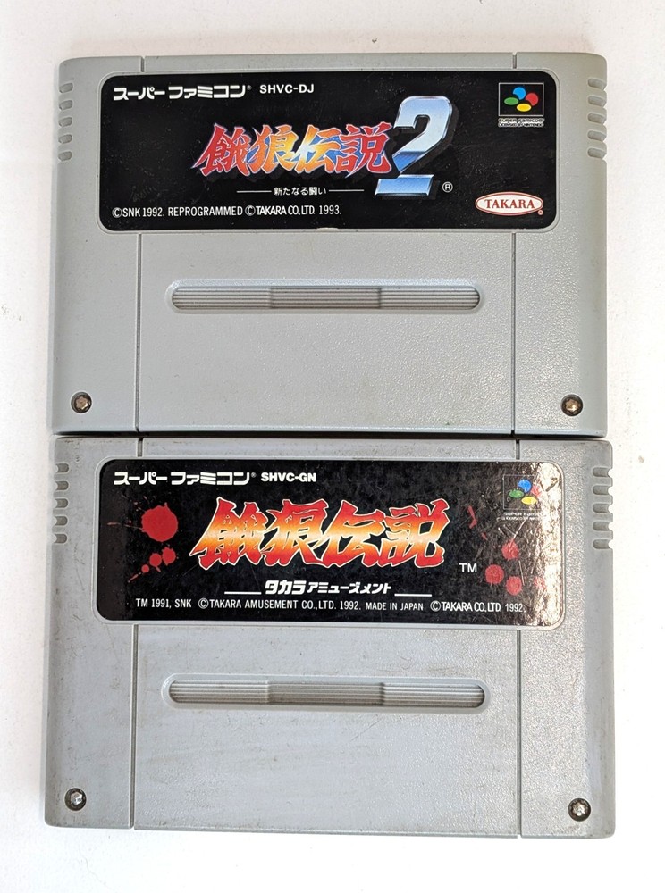 Garou Densetsu 1 & 2 Fatal Fury Super Famicom *US Seller* EBA-10