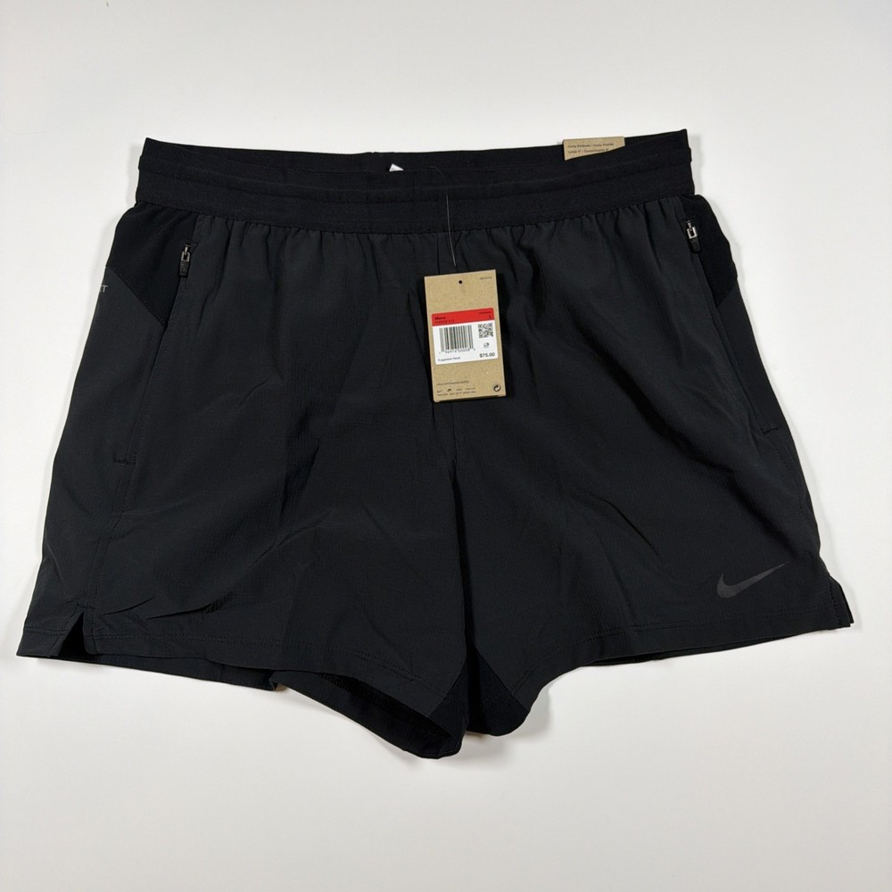 Nike Dri-Fit Flex Rep 5” Unlined Training Shorts Black FN3002-010 Mens Sz L NWT