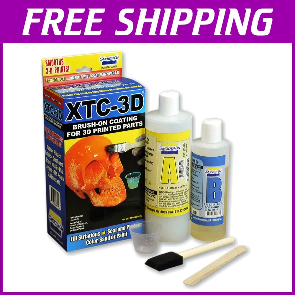 Self-leveling clear epoxy top coat for multi-material 3D prints – flawless finish