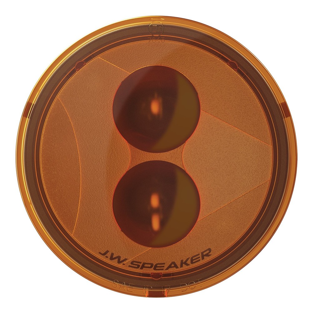 J.W. Speaker 0346483 Model 239 J2 12V DOT/ECE LED Round Turn Signals with Amber
