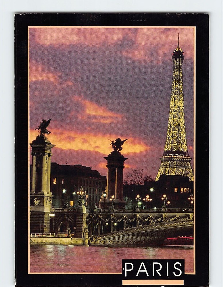 Postcard La Tour Eiffel et le Pont Alexandre III Paris France