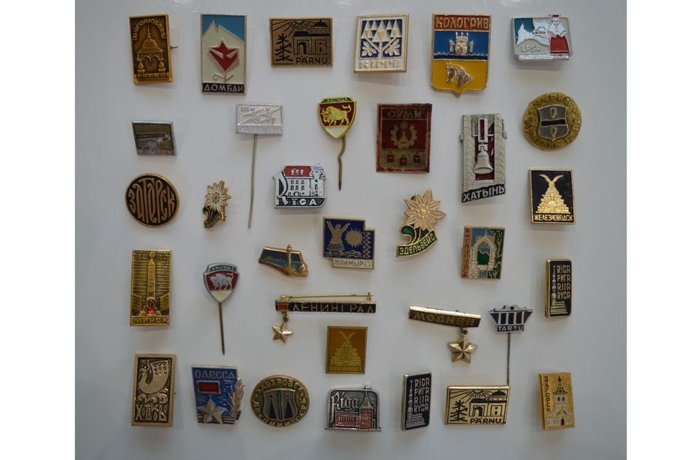 Vintage Soviet Pins Badges Different Cities Country ,Others Original Collectible
