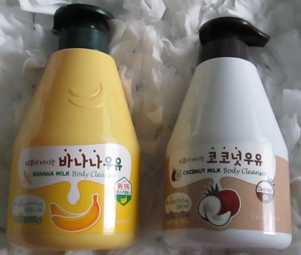 *2* WELCOS KWAILNARA BANANA & COCONUT MILK BODY CLEANSER Ea 19.75 oz FREE SHIP!