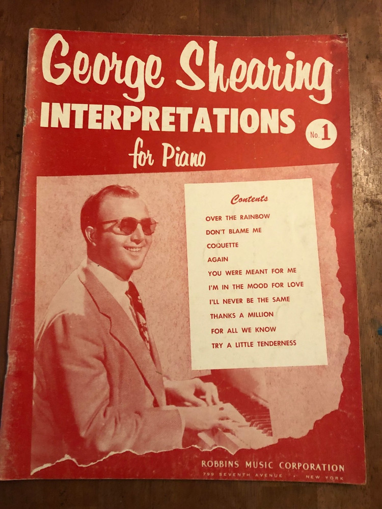 Sheet Music: Interpretations for Piano by George Shearing, Robbins Music