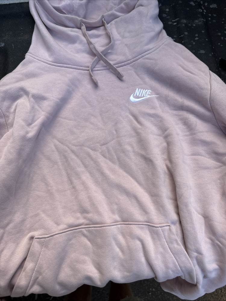 Nike Women’s Fleece Funnel Neck Pullover Hoodie Pink Size Small