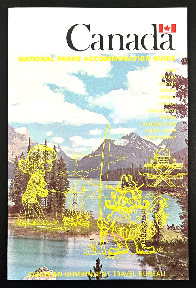 1969 Canada's National Parks Accommodations Guide Camps Inns Vintage Travel Book-image
