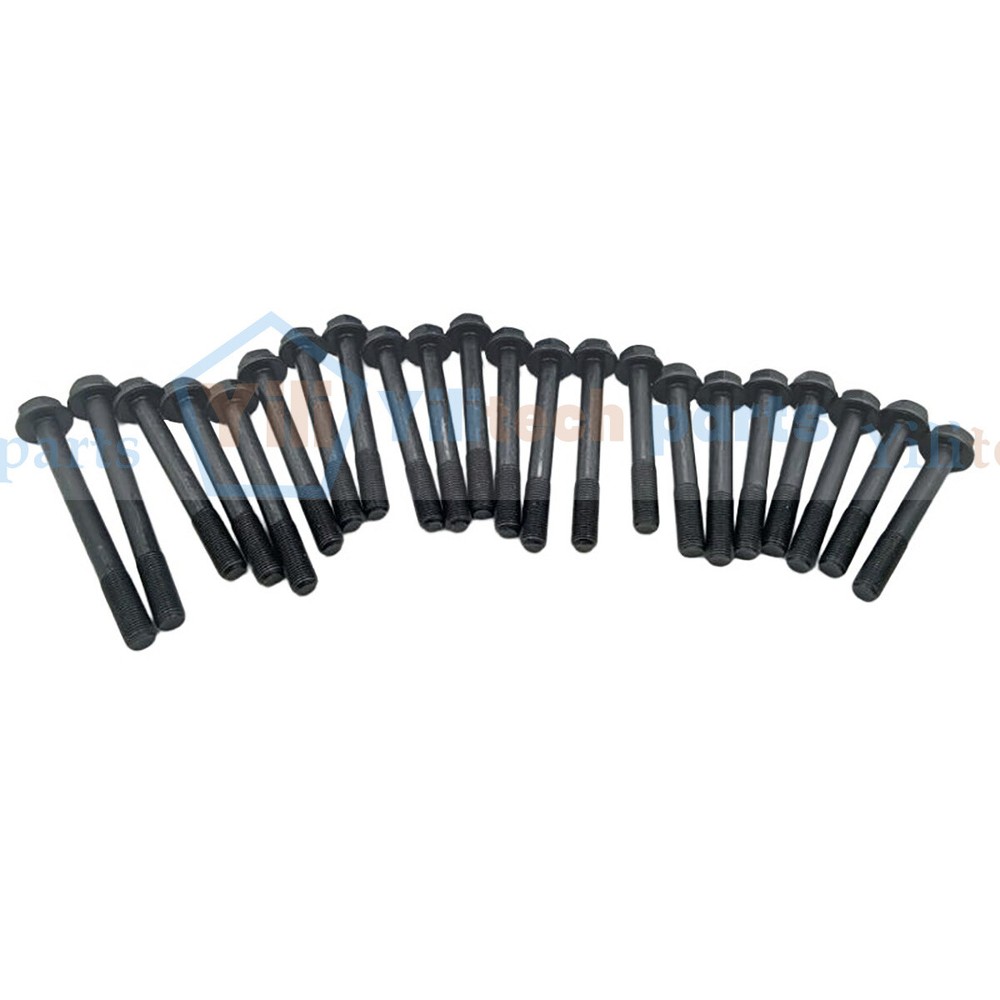 22Pcs Cylinder Head Bolt for Perkins Engine 1004-40 1004-4 1004-4T 1004G T4.236