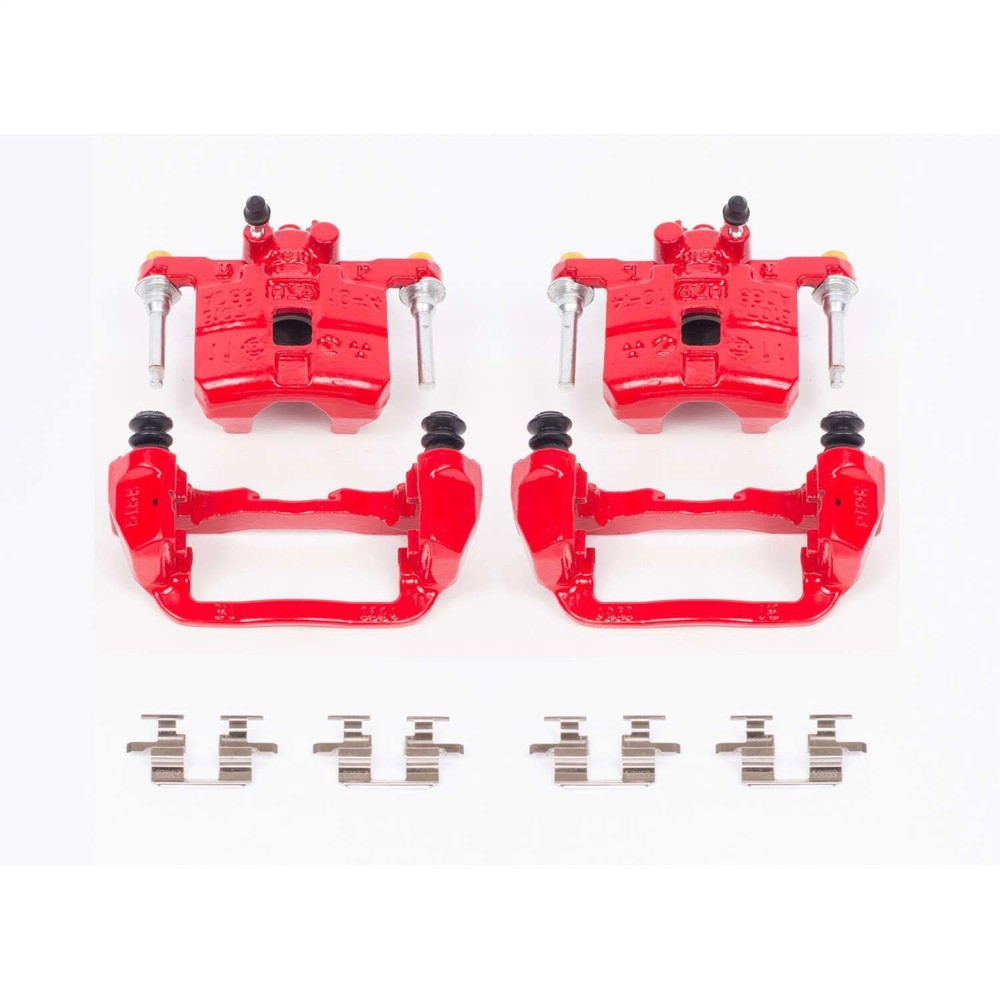 PowerStop S2066 Red Calipers for 98-03 Subaru Forester & Impreza Upgrade