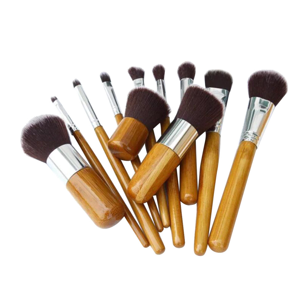 11pcs Eco-Friendly Cosmetic Brush Set for Stylish Beauty