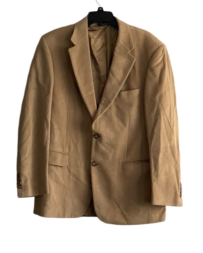 VTG BILL BLASS Camel Hair Tan Men's Sport Coat Blazer Sz 40R