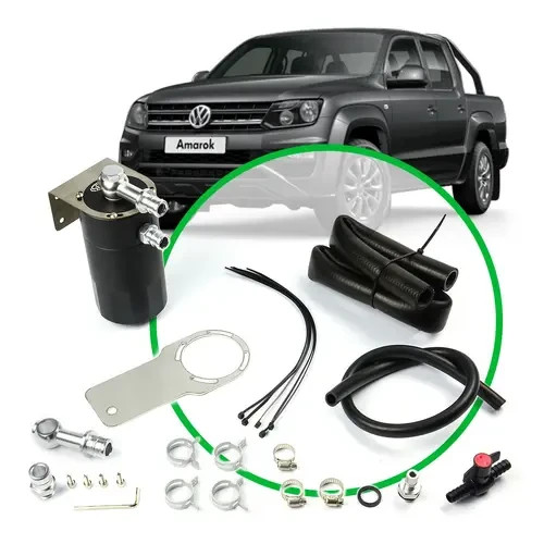 SAAS Oil Catch Tank Full Kit For Volkswagen Amarok 2.0L 2011-On Black