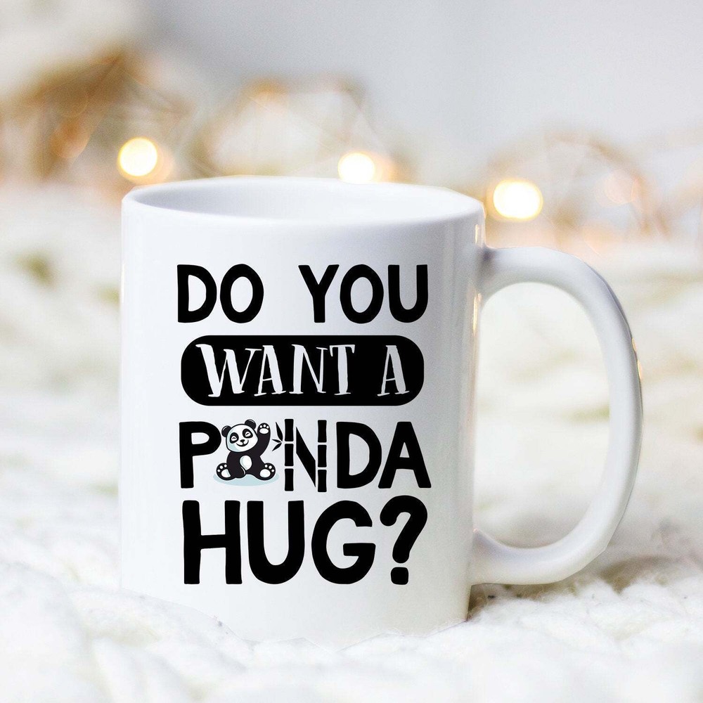 Panda Hug Mug Cute Ceramic Coffee Cup Panda Lover Gift Idea