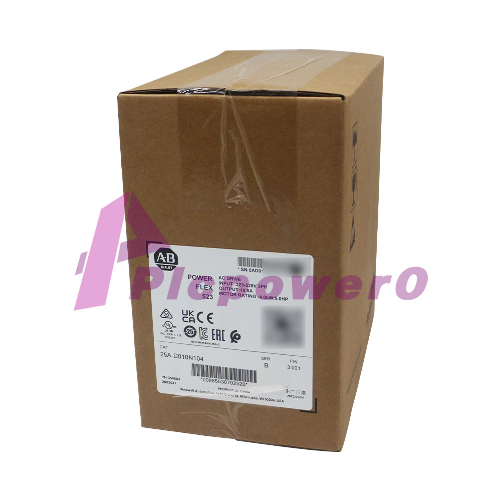 NEW Allen Bradley 25A-D010N104 PowerFlex 523 AC Drive 3 Phase 5 Hp 4 kW