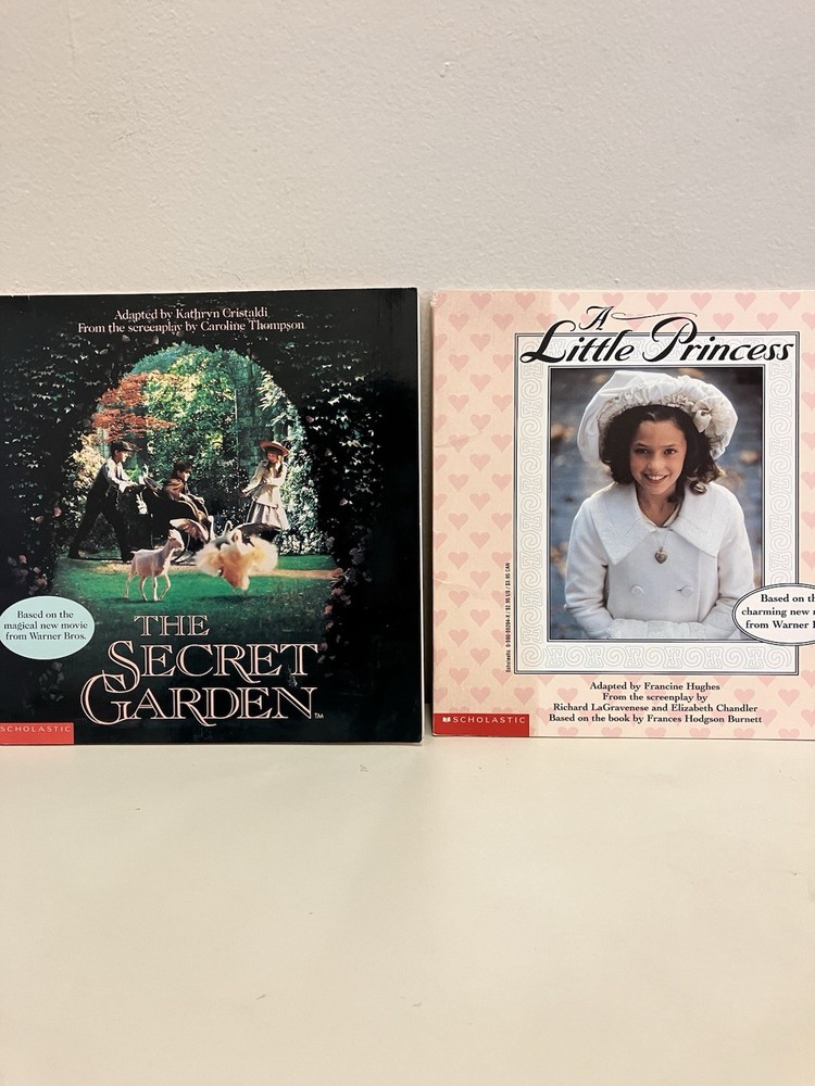 Lot Of 2 Vintage Scholastic Books The Secret Garden & The Little Princess