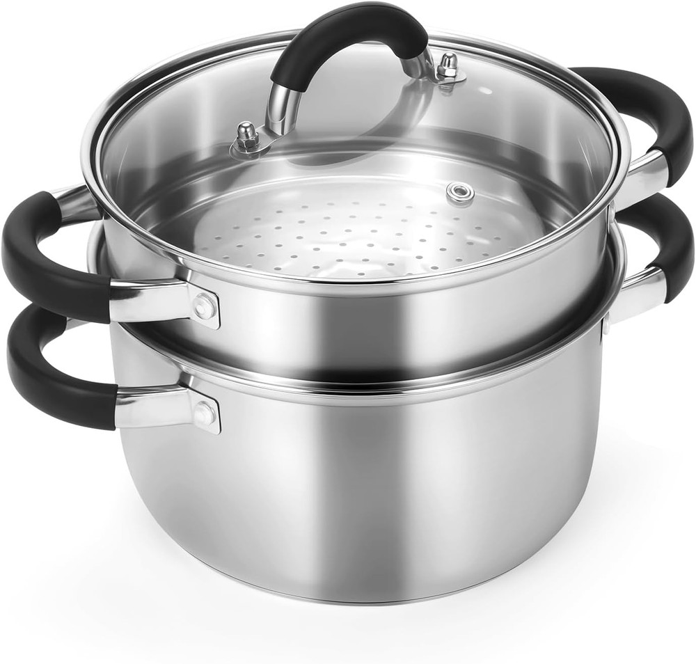 3.2QT Steer for Cooking - Stainl Steel Ste Pot with Steer