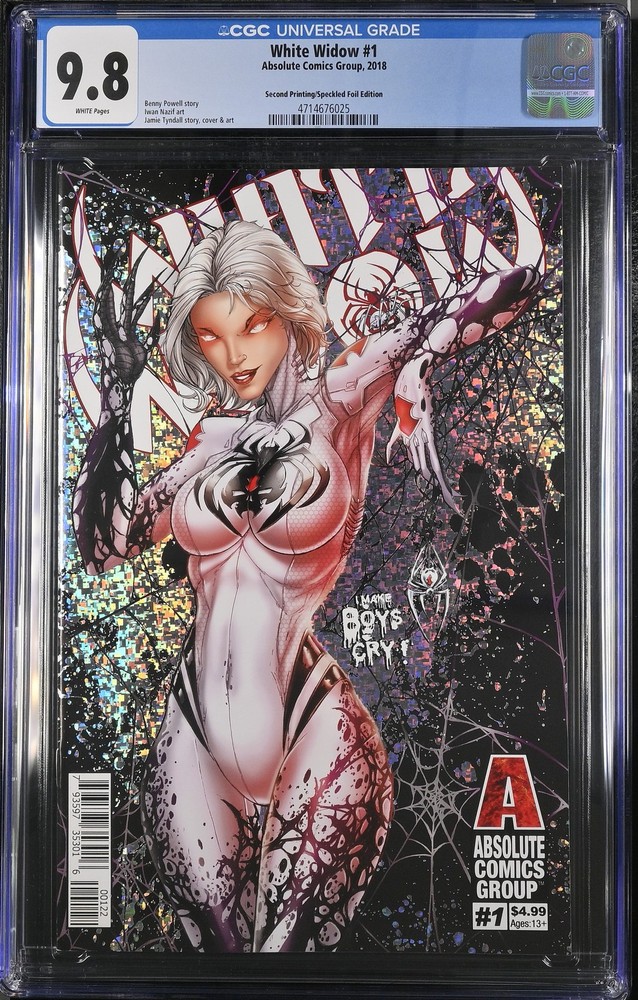 White Widow 1 CGC 9.8 Second Printing/Speckled Foil Edition